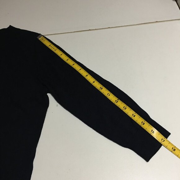 J Crew Womens Sweater Size Small Navy/ Black Red Anchor Nautical Cotton - Picture 8 of 8